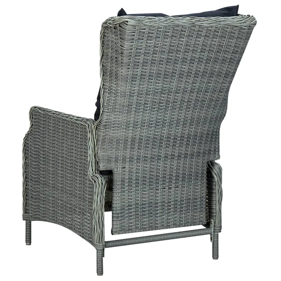 Ensemble à manger de jardin 7 pcs Gris clair - 13