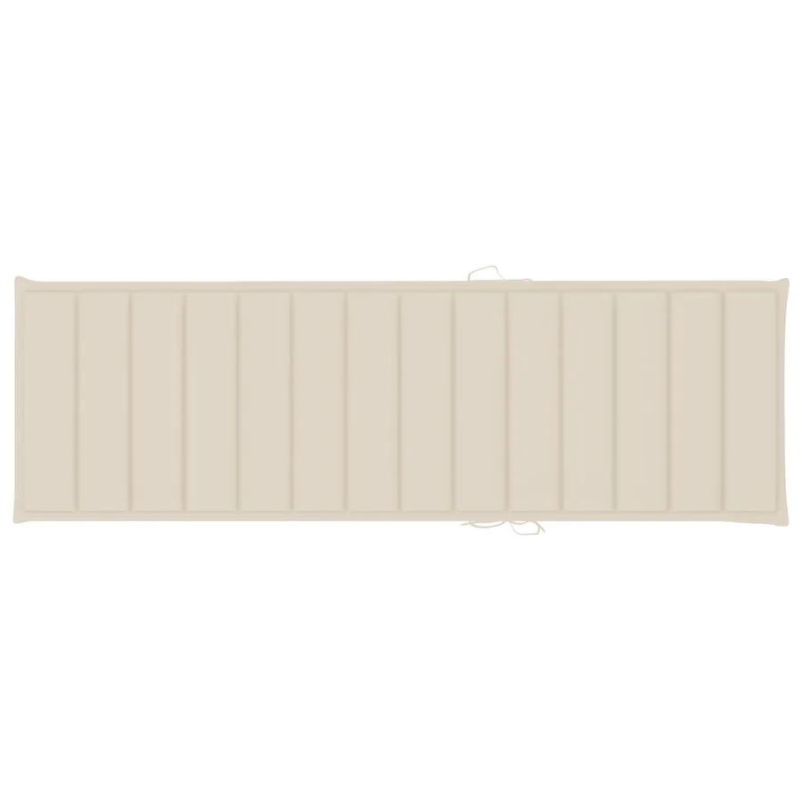 Chaise longue de jardin avec coussin Bois d'acacia solide - 9
