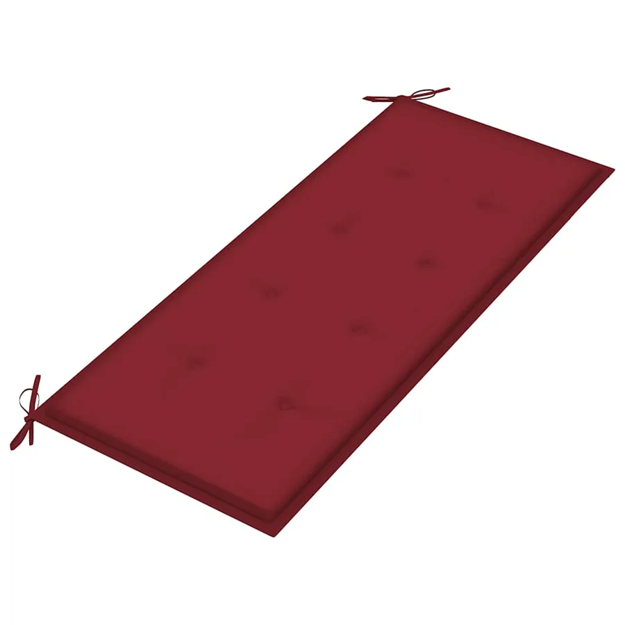 Banc de jardin avec coussin 120 cm Bois d'acacia massif - 5