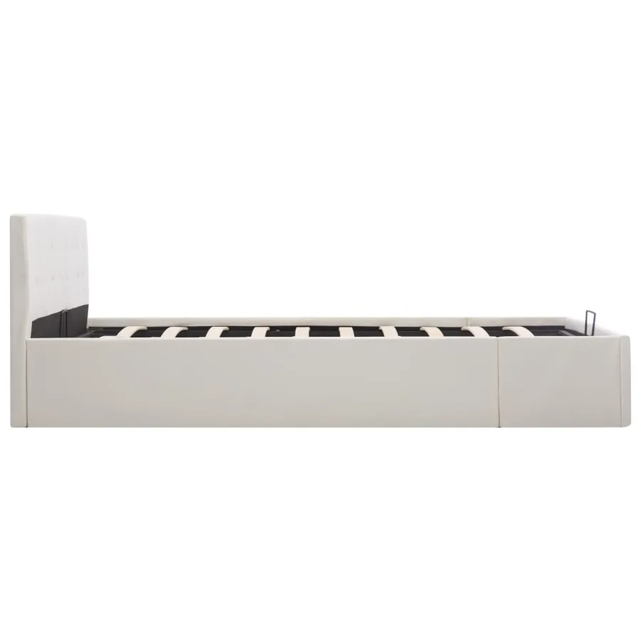 Cadre de lit avec rangement hydraulique Similicuir 160x200 cm - 5
