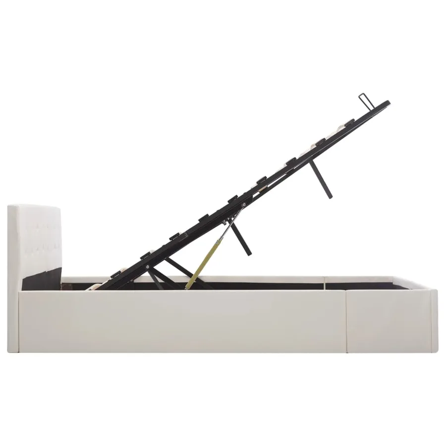Cadre de lit avec rangement hydraulique Similicuir 160x200 cm - 6