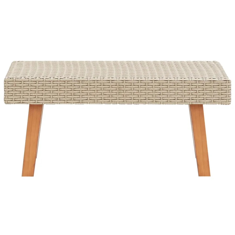Salon de jardin 4 pcs avec coussins Résine tressée Beige - 7