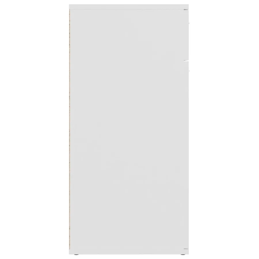 Buffet blanc 80x36x75 cm bois d'ingénierie - 7