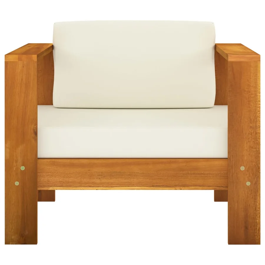 Salon de jardin 8 pièces avec coussins 100 x 60 cm Bois d'acacia - 13