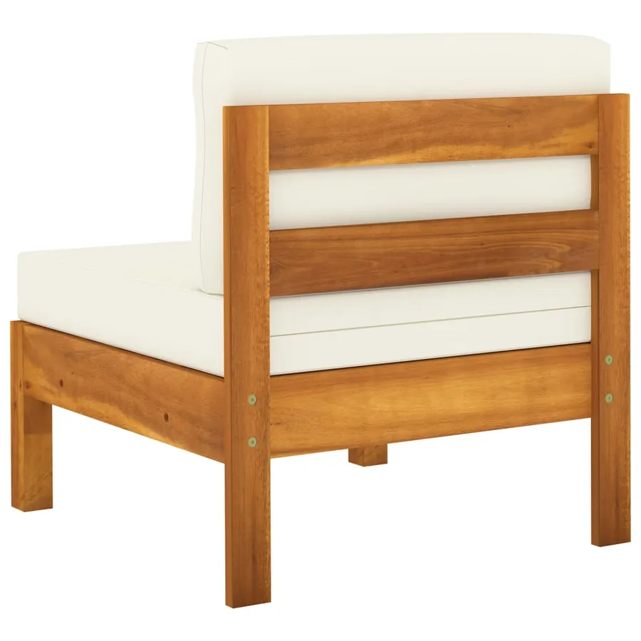 Salon de jardin 8 pièces avec coussins 100 x 60 cm Bois d'acacia - 18