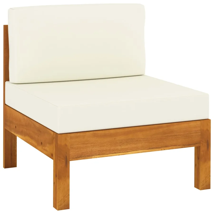 Salon de jardin 8 pièces avec coussins 100 x 60 cm Bois d'acacia - 6