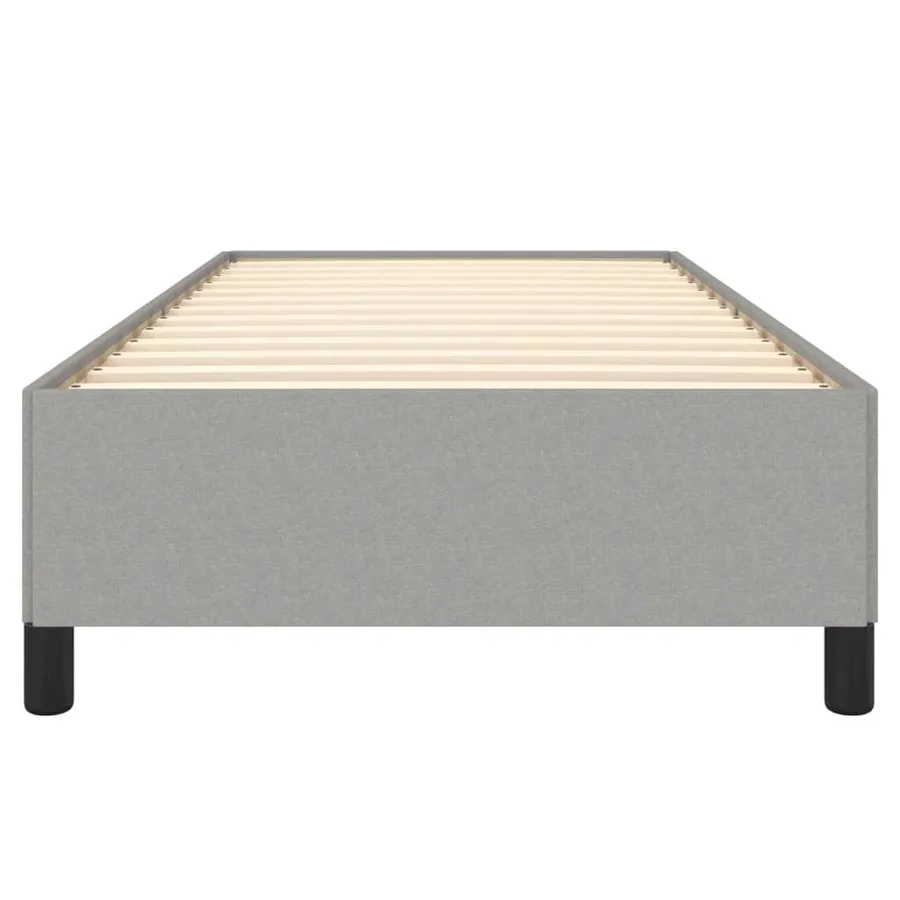 Cadre de lit sans matelas gris clair 90x200 cm tissu - 5