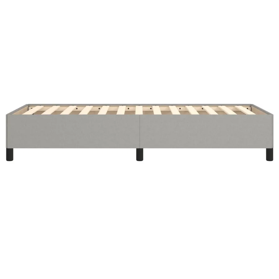 Cadre de lit sans matelas gris clair 90x200 cm tissu - 6