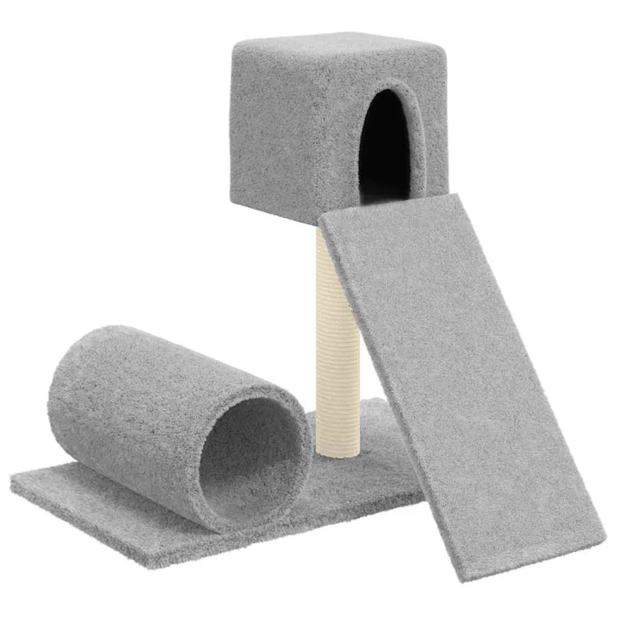 Arbre à chat avec griffoir en sisal Gris clair 59 cm - 2