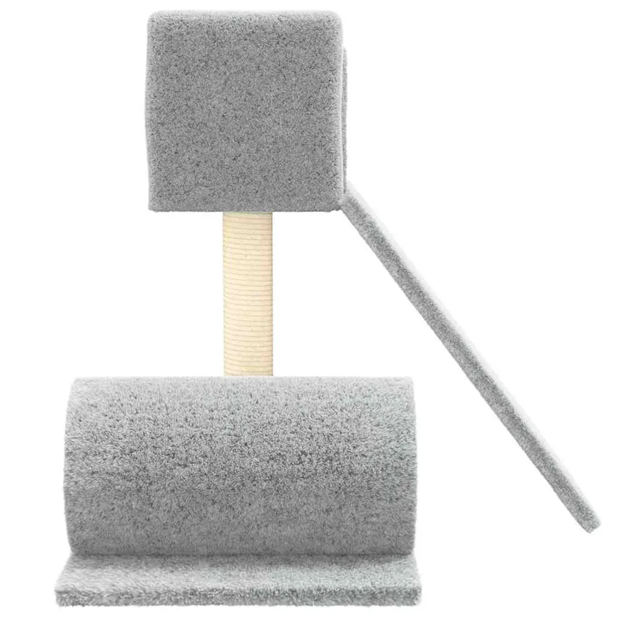 Arbre à chat avec griffoir en sisal Gris clair 59 cm - 4
