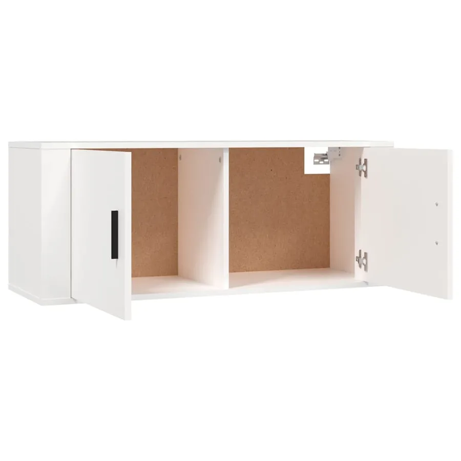 Ensemble de meubles TV 3 pcs Blanc Bois d'ingénierie - 5