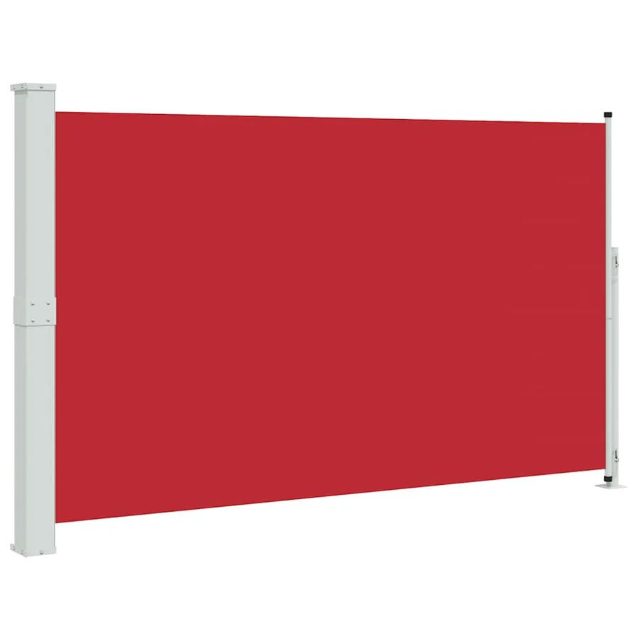 Auvent latéral rétractable de patio 180x300 cm Rouge - 2
