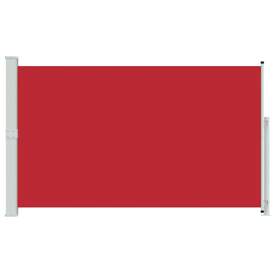 Auvent latéral rétractable de patio 180x300 cm Rouge - 4