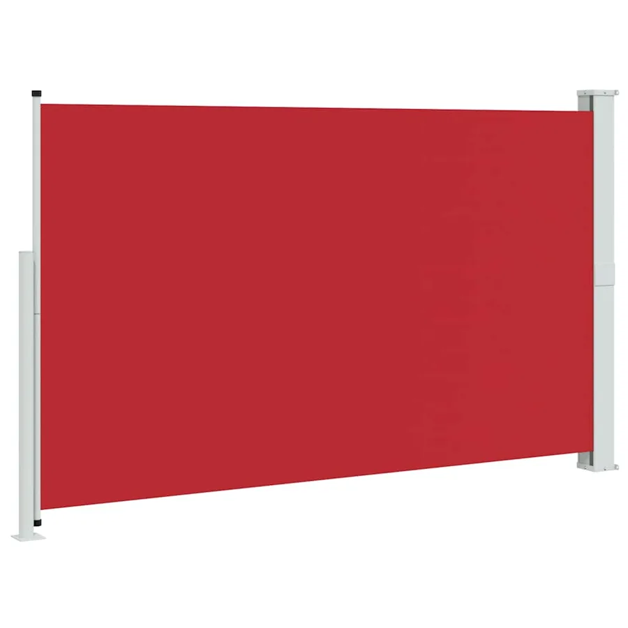 Auvent latéral rétractable de patio 180x300 cm Rouge - 6