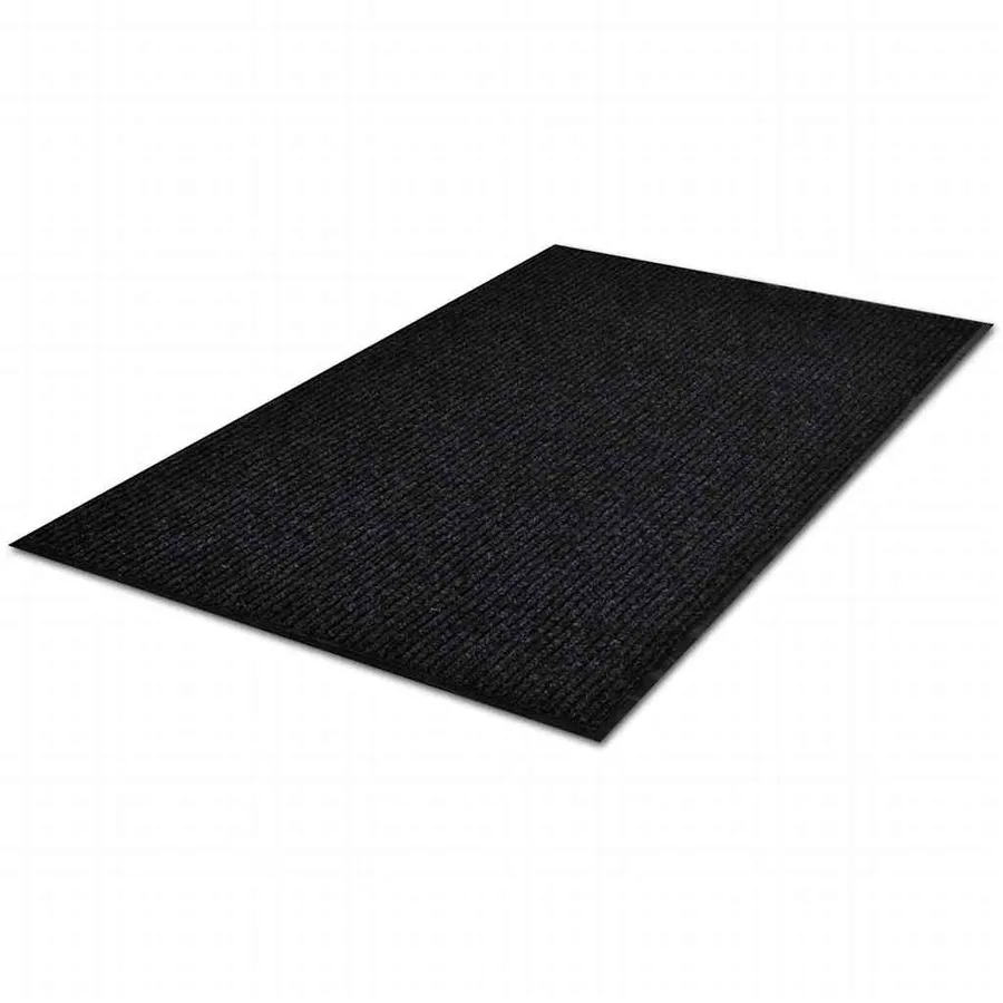 Tapis d'entrée noir 120 x 180 cm PVC - 3