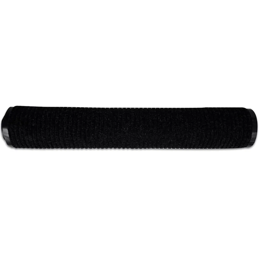 Tapis d'entrée noir 120 x 180 cm PVC - 4