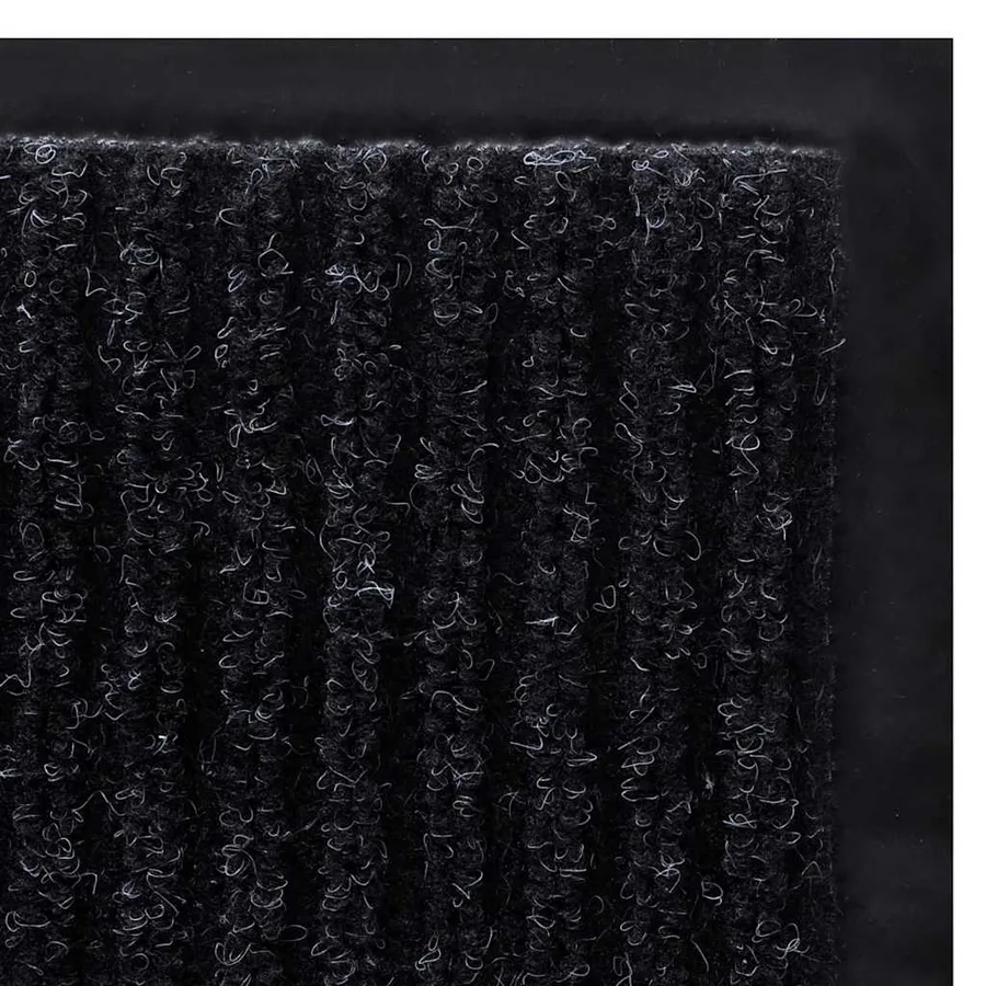 Tapis d'entrée noir 120 x 180 cm PVC - 5