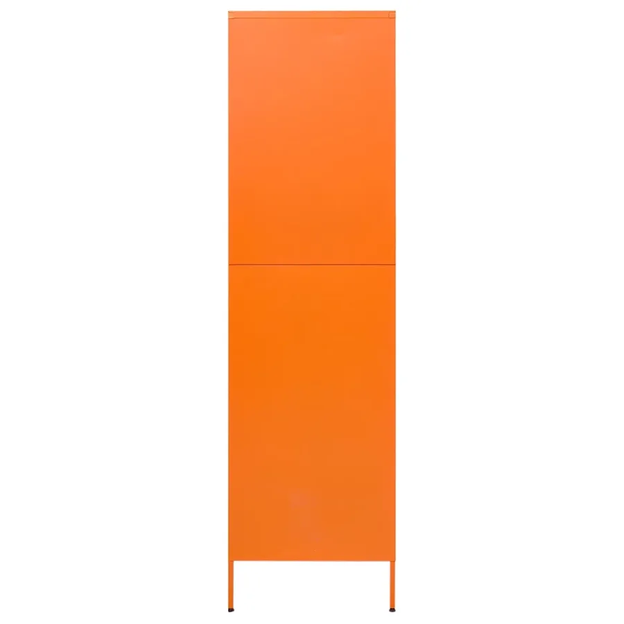Garde-robe Orange 90x50x180 cm Acier - 4