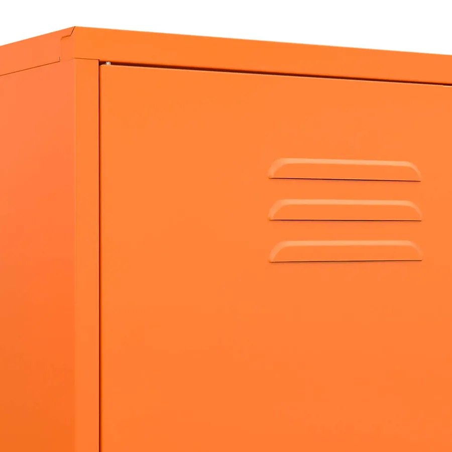 Garde-robe Orange 90x50x180 cm Acier - 8