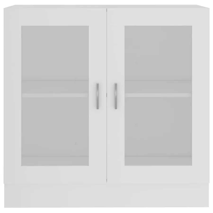 Armoire à vitrine Blanc 82,5x30,5x80 cm Bois d'ingénierie - 5