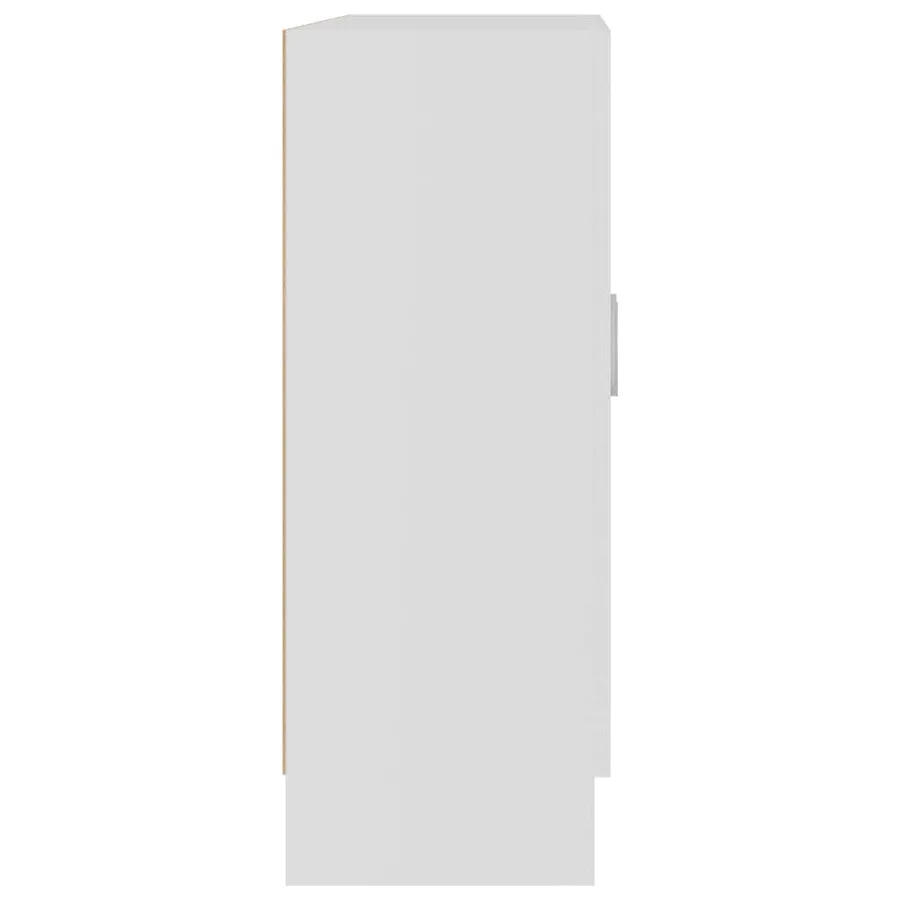 Armoire à vitrine Blanc 82,5x30,5x80 cm Bois d'ingénierie - 6
