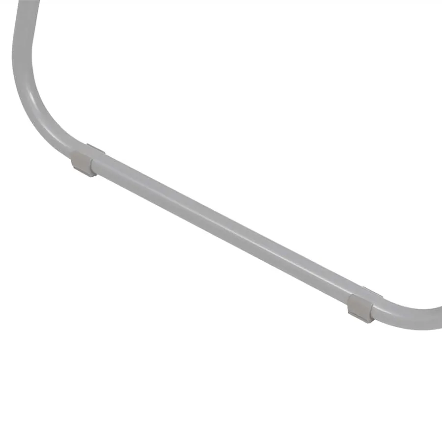 Ensemble à manger d'extérieur 8 pcs Acier et textilène Gris - 14