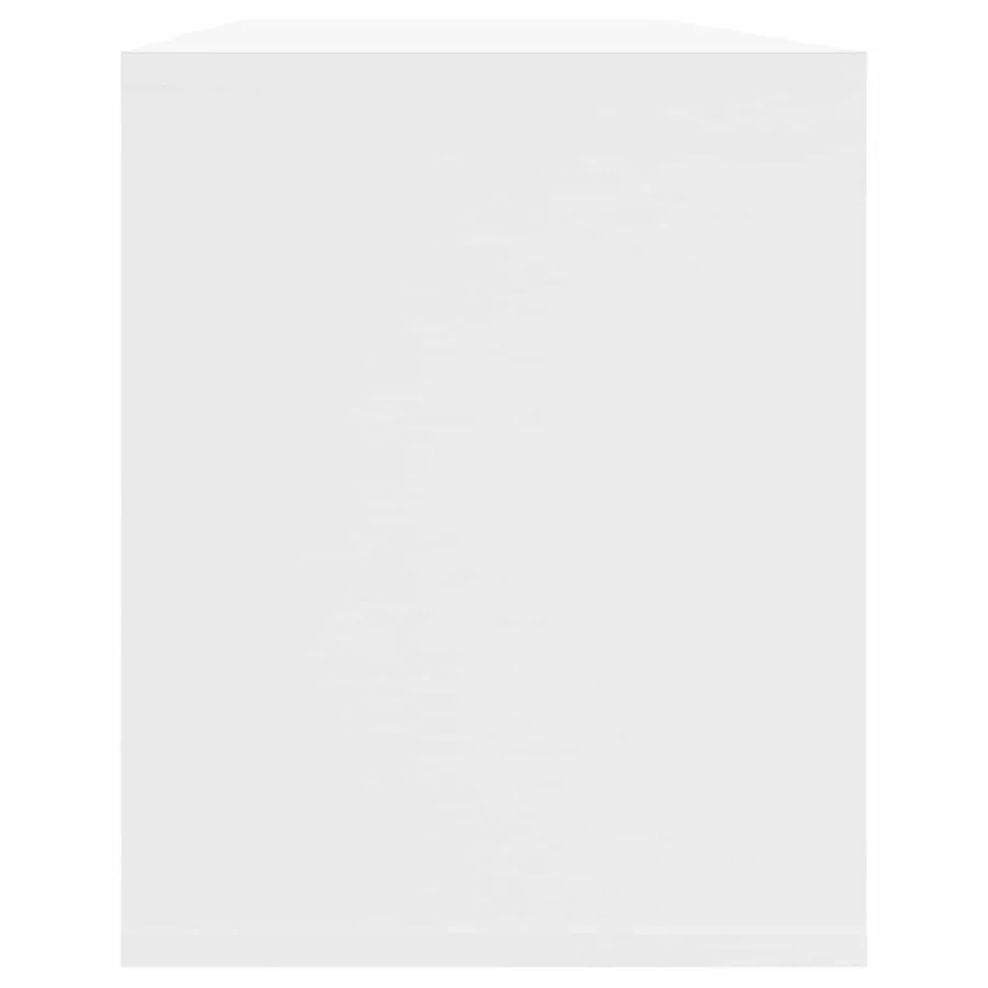 Meuble TV blanc 130x35x50 cm bois d'ingénierie - 7
