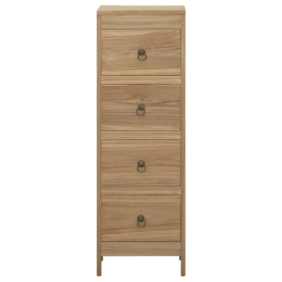 Commode 30x30x90 cm Bois massif de teck - 2