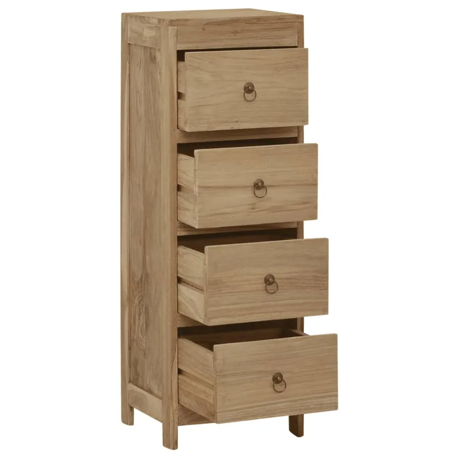 Commode 30x30x90 cm Bois massif de teck - 3