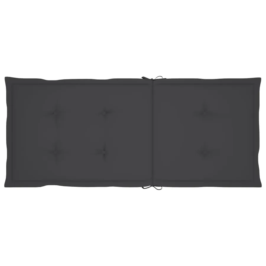Chaises inclinables de jardin lot de 4 et coussins Bois acacia - 8