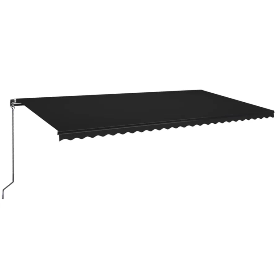 Auvent manuel rétractable 600x350 cm Anthracite - 2