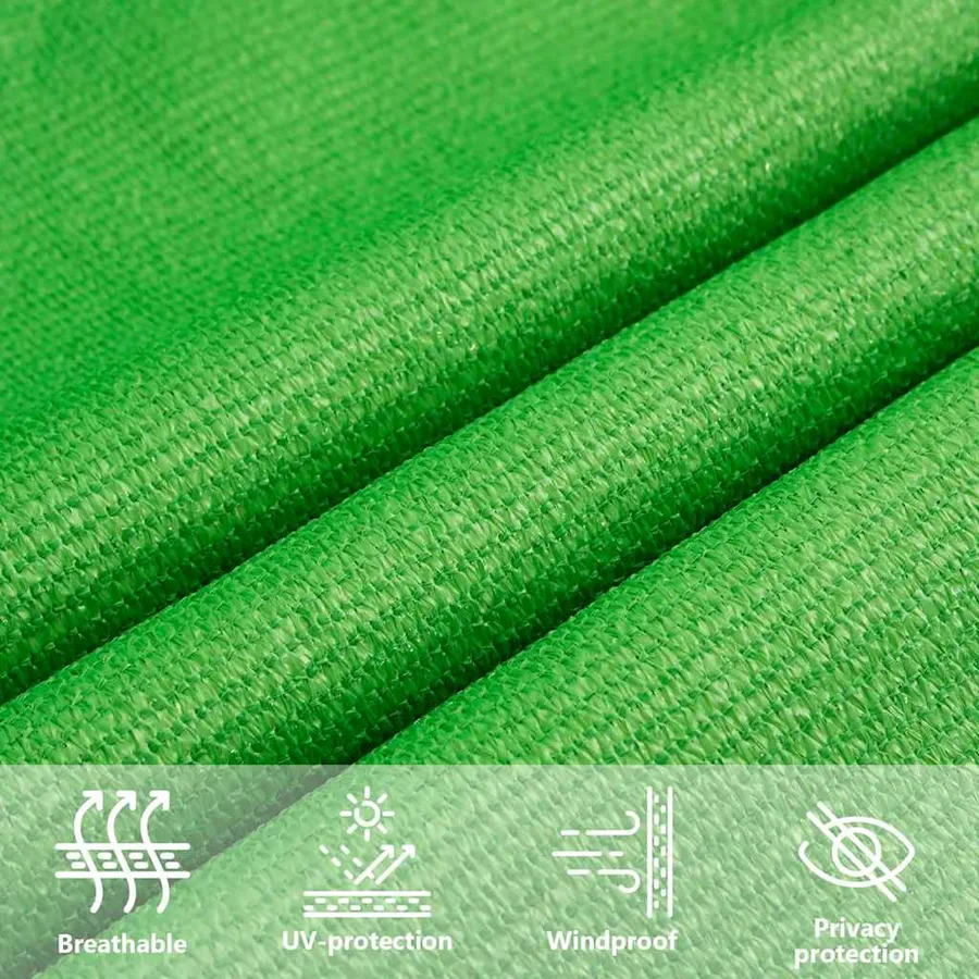 Voile d'ombrage 160 g/m² Vert clair 2,5x4 m PEHD - 11