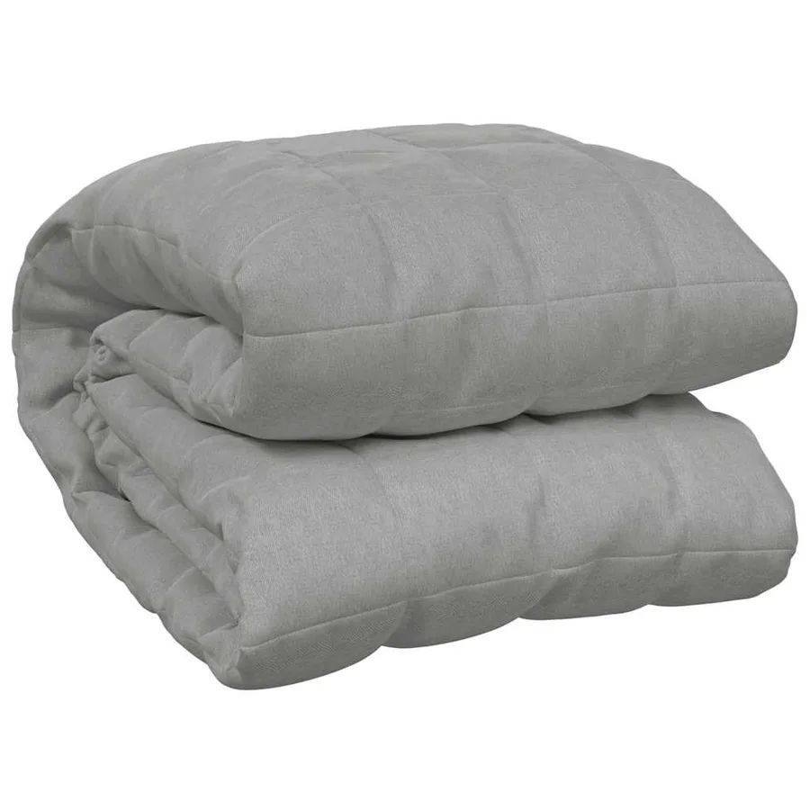 Couverture lestée Gris 155x220 cm 7 kg Tissu - 2