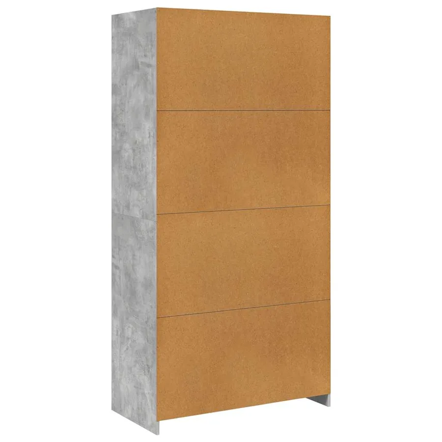 Garde-robe Gris cement 100 x 50 x 200 cm Aggloméré - 6