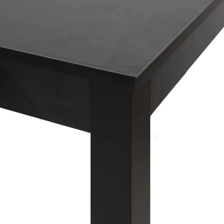 Table de bar MDF noir 55x55x107 cm - 4
