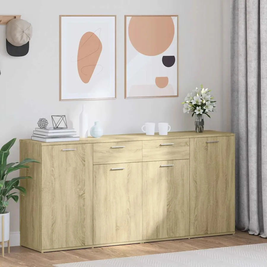 Buffet Chêne sonoma 160x36x75 cm Bois d'ingénierie