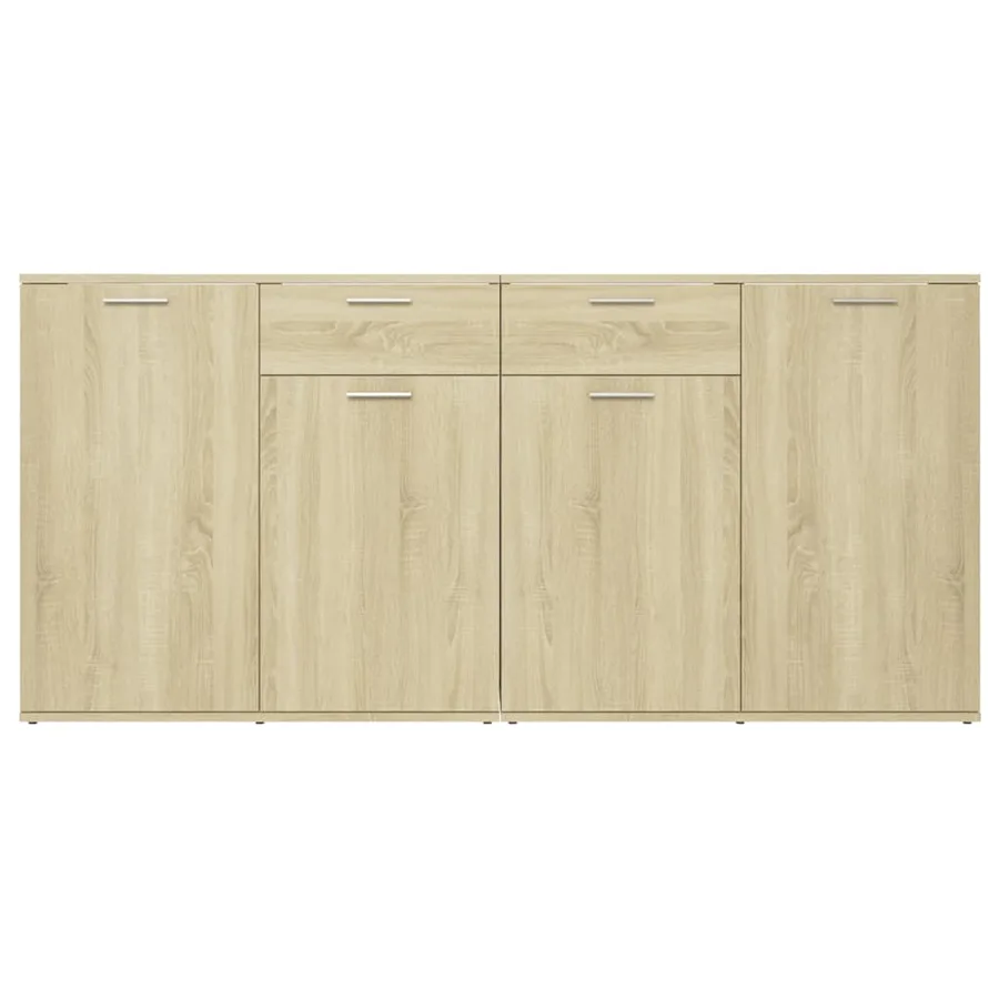 Buffet Chêne sonoma 160x36x75 cm Bois d'ingénierie - 7
