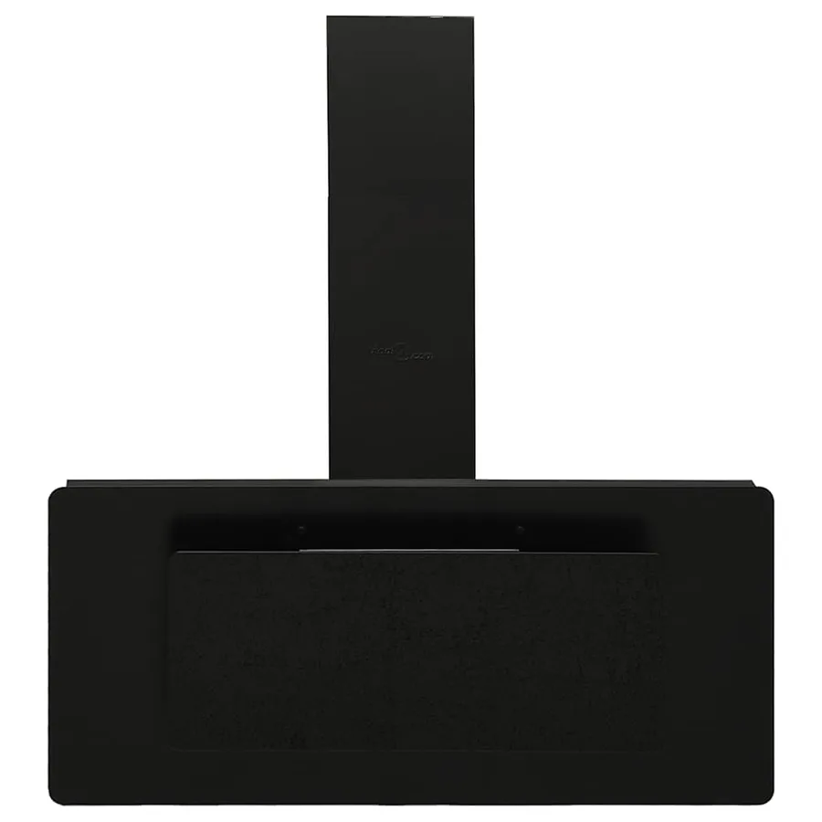 Hotte murale 90 cm Acier inoxydable et verre trempé Noir - 4