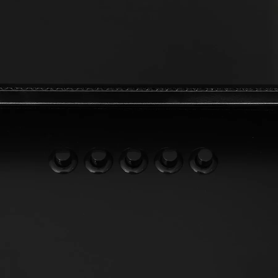 Hotte murale 90 cm Acier inoxydable et verre trempé Noir - 7