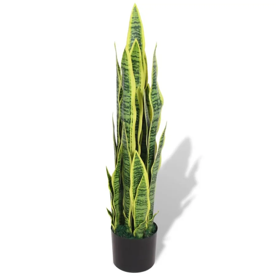 Plante artificielle avec pot Sansevière 90 cm Vert