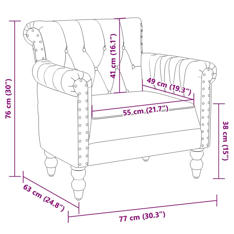 Fauteuil Noir Cuir de chèvre véritable - 10