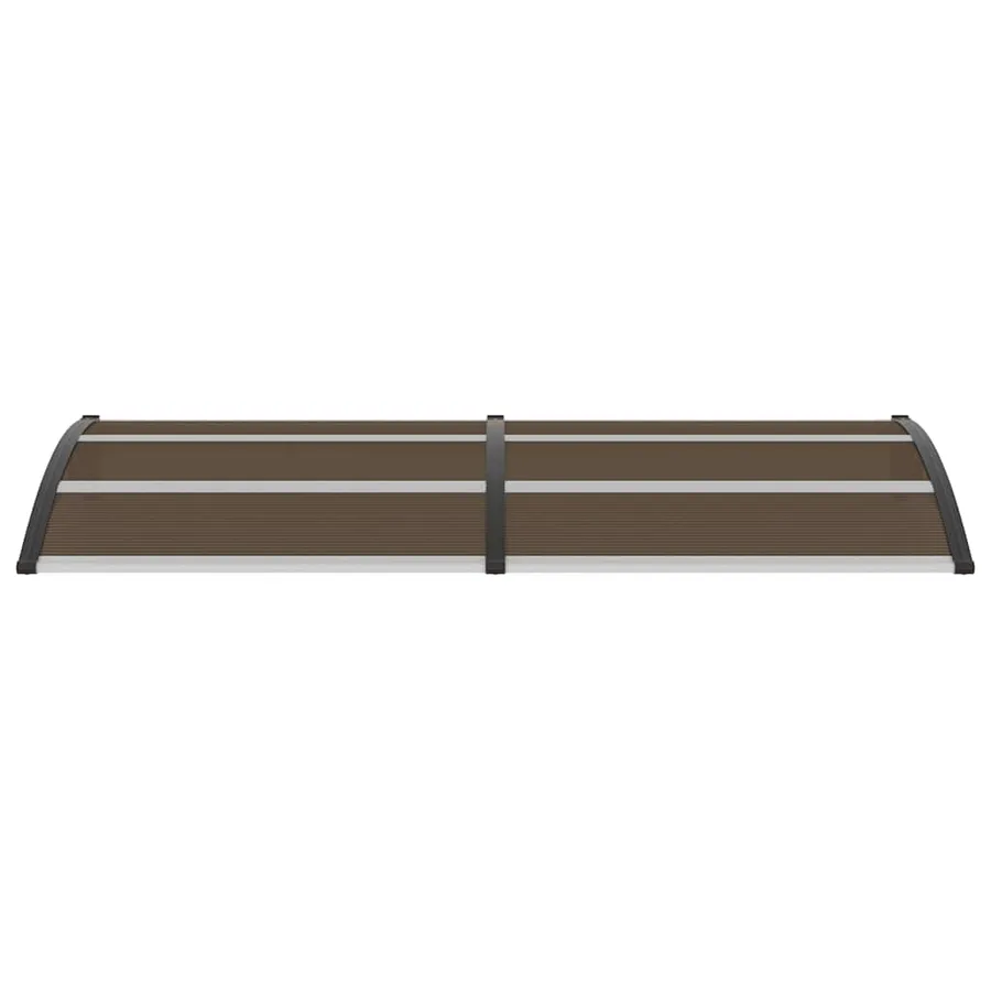 Auvent de porte Noir 240x100 cm PC - 4