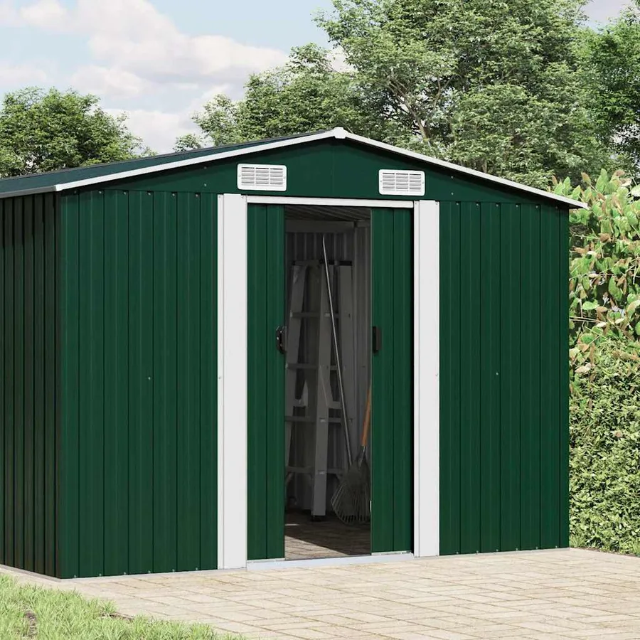 Abri de jardin Vert 257x779x181 cm Acier galvanisé - 2