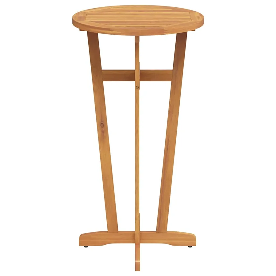 Table de bar de jardin Ø60x105 cm Bois d'acacia solide - 5