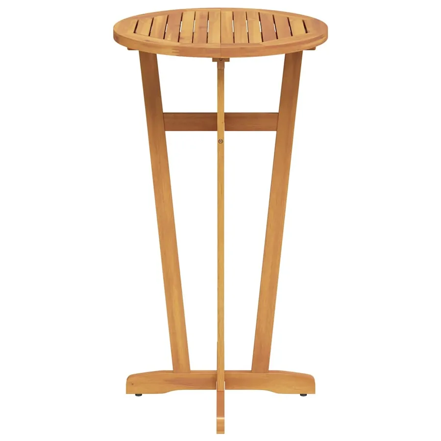 Table de bar de jardin Ø60x105 cm Bois d'acacia solide - 6