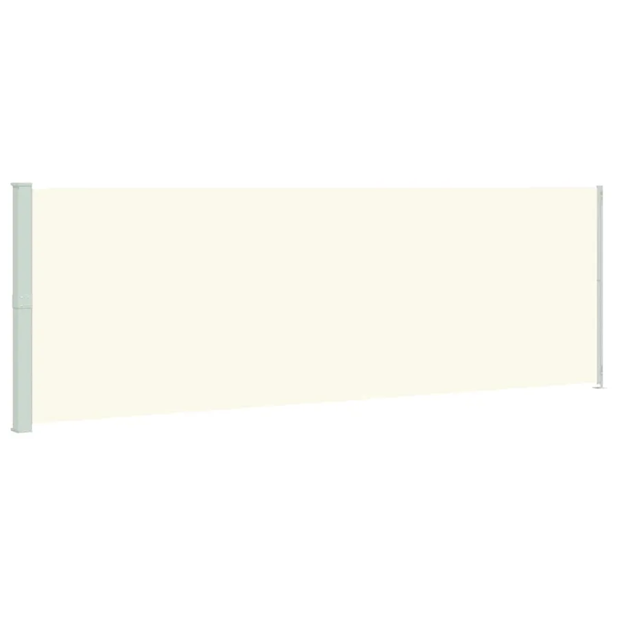 Auvent latéral rétractable de patio 200x600 cm Crème - 2