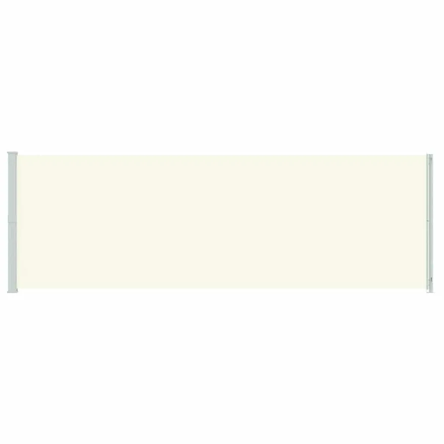 Auvent latéral rétractable de patio 200x600 cm Crème - 4