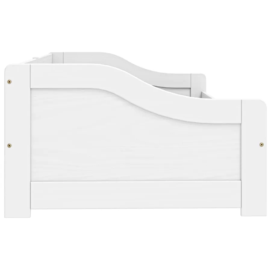 Lit de jour avec 2 tiroirs blanc 90x200 cm pin massif IRUN - 6