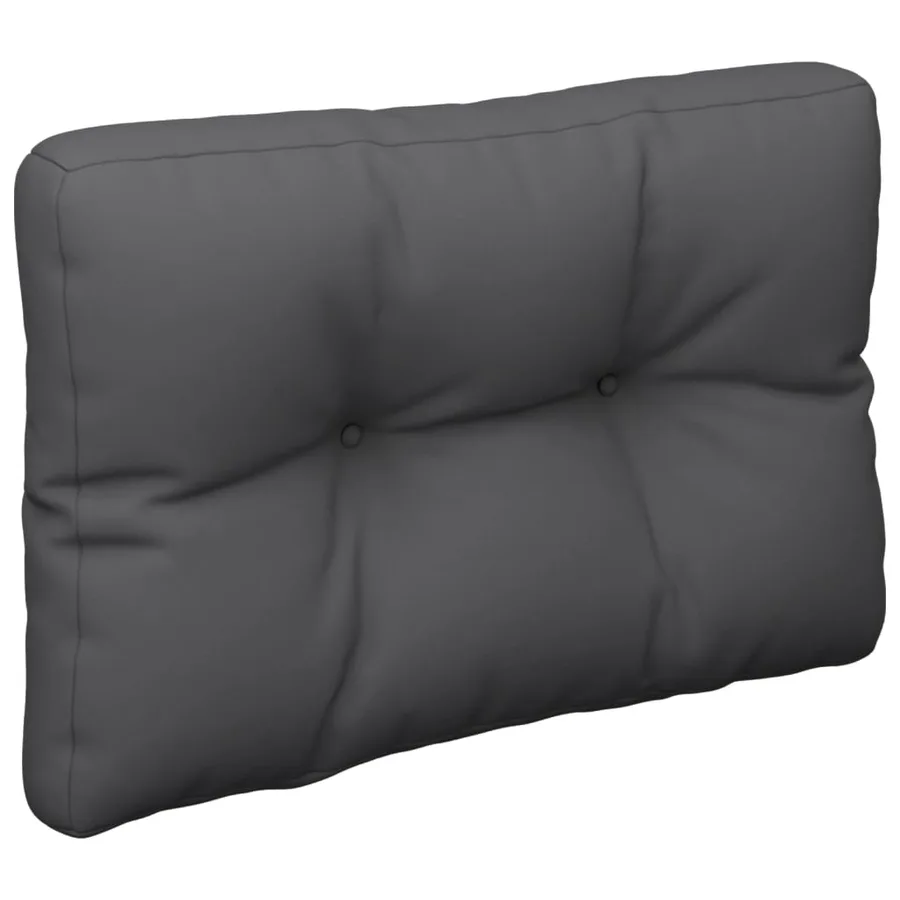 Coussin de palette anthracite 50x40x12 cm tissu - 4