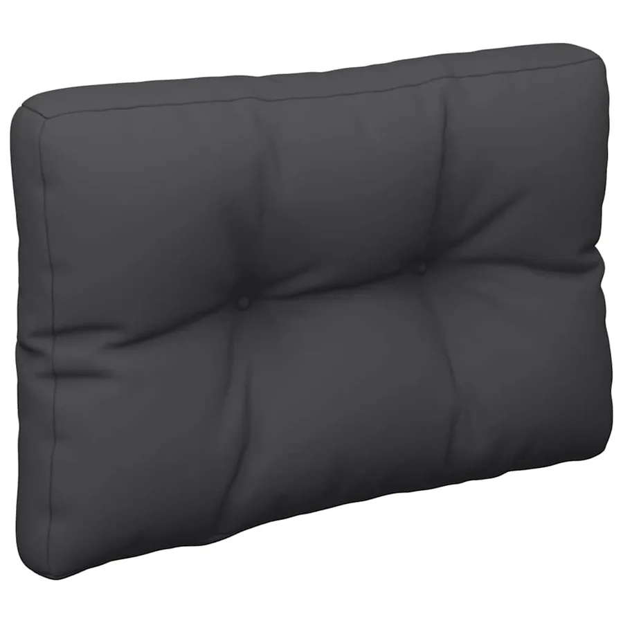 Coussins de palette lot de 2 noir tissu - 5